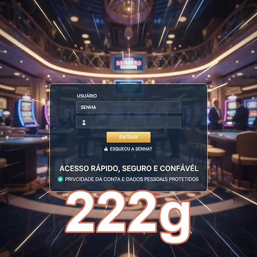 Tela de login do 222g com opções para usuário e senha