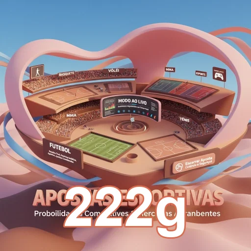 Visão do estádio virtual representando apostas no 222g.