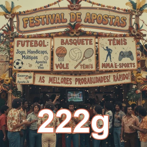 Evento de apostas mostrando serviços VIP da 222g.