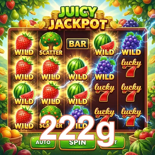 Imagem de jogo de slot Juicy Jackpot disponível no 222g.