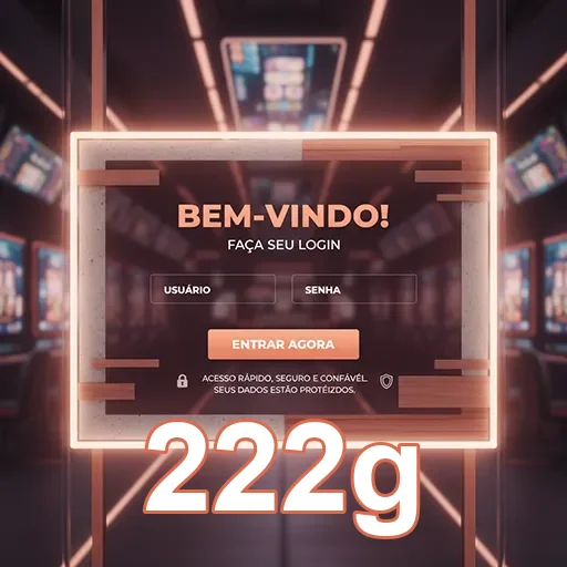 Tela de login da 222g com instruções para acessar o jogo