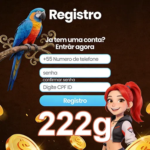 Tela de registro na 222g com campos para telefone e CPF.