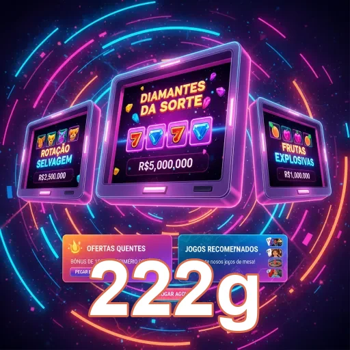 Máquinas de slot com jackpots na plataforma 222g.