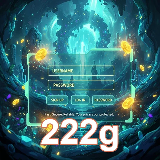 Tela de login da 222g para acesso a jogos ao vivo.